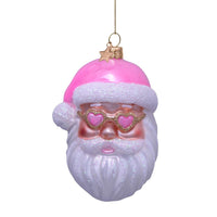 Pink Santa Bauble