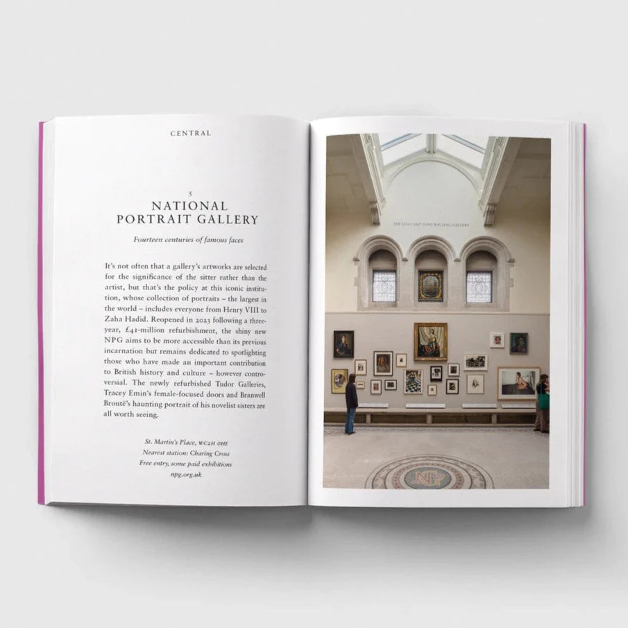 Museums book open page