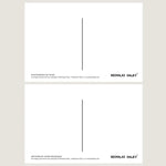 Back of postcards by Nicholas Daley