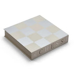 Box with checkerboard pattern