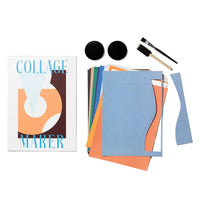 Collage Maker book with art supplies on a white background
