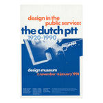 Design in the Public Service: The Dutch PTT 1990 Unframed Archive Exhibition Poster - 75 x 50 cm