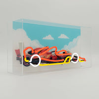 Neon Formula Racing Car Glass Light Up Sign