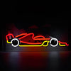 Neon Formula Racing Car Glass Light Up Sign