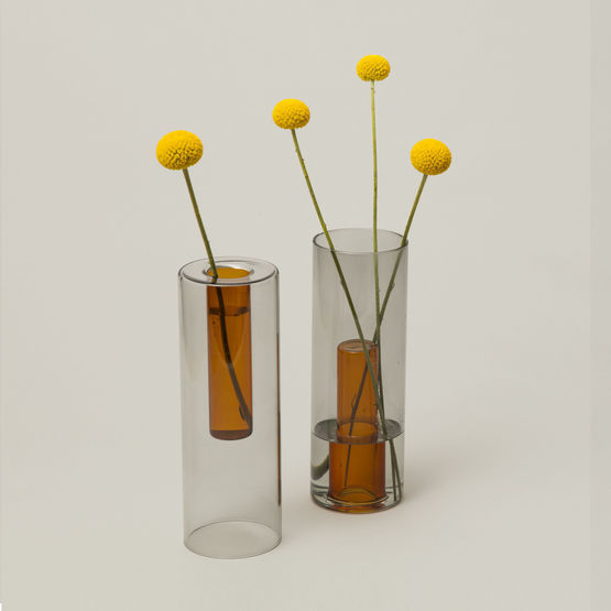 Reversible Vase Grey & Orange