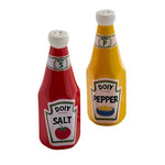 Ketchup Bottle Shaped Salt & Pepper Shakers