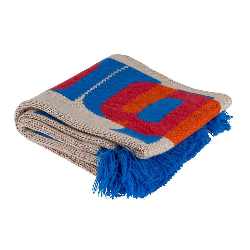 Harland Miller scarf folded on a white background