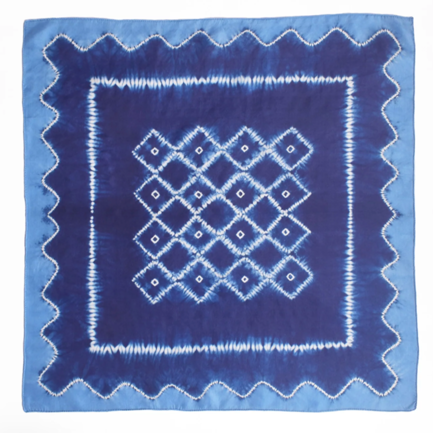 Silk Bandana in blue