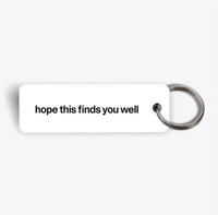 Mailchimp White Keyring