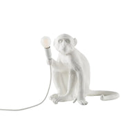 Monkey shaped white lamp