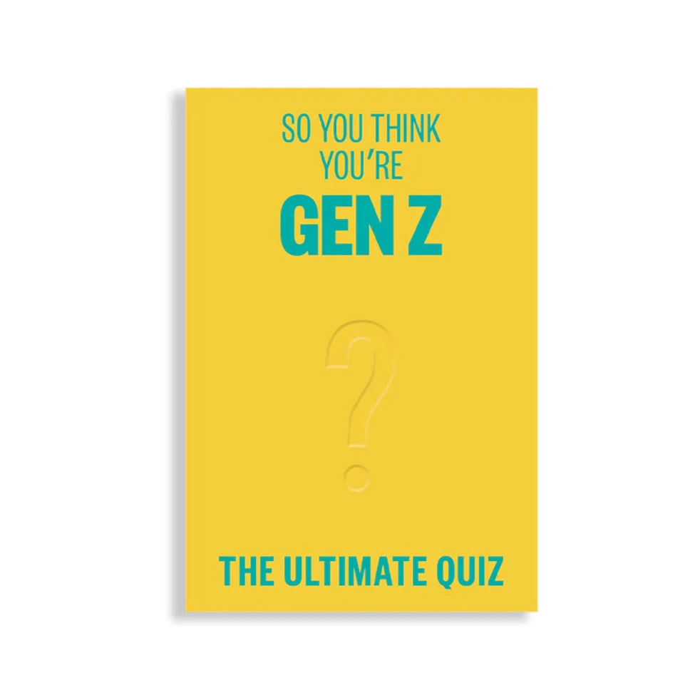 So you think you're Gen Z book