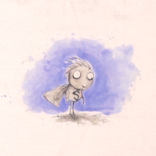 Tim Burton illustration close-up