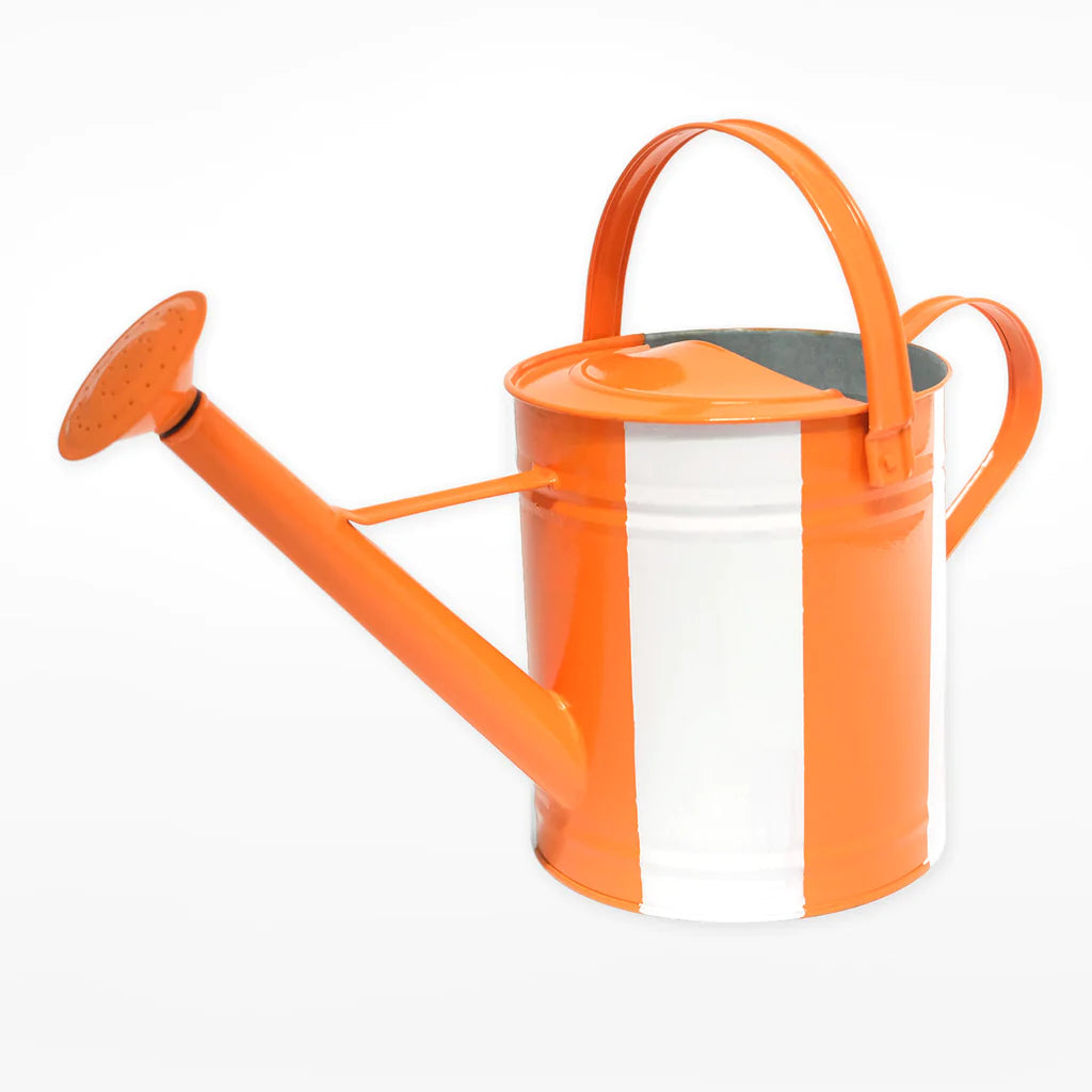 Orange Stripy Watering Can 3L