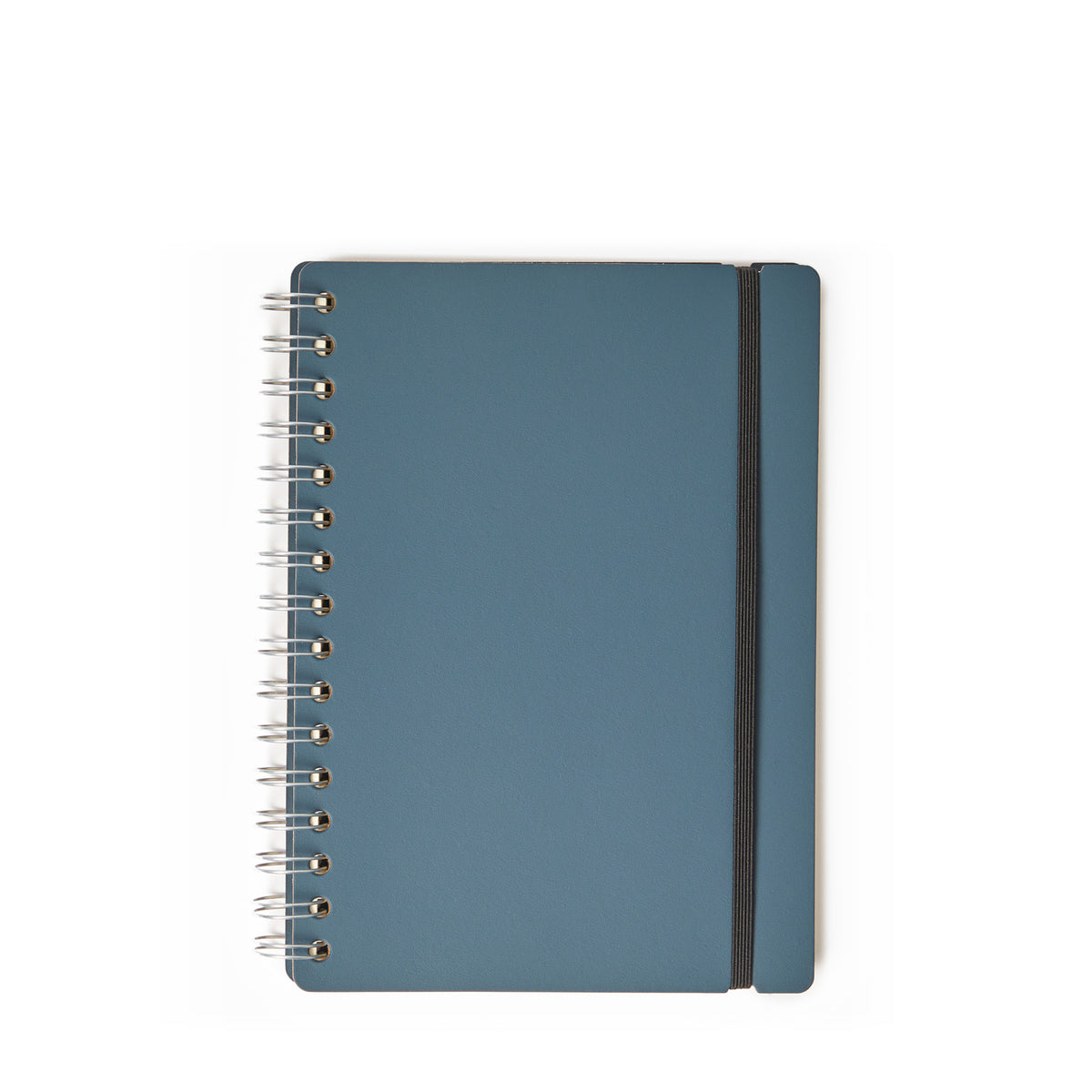 Cuero Two Toned Petrol and Soft Pink A5 Leather Notebook