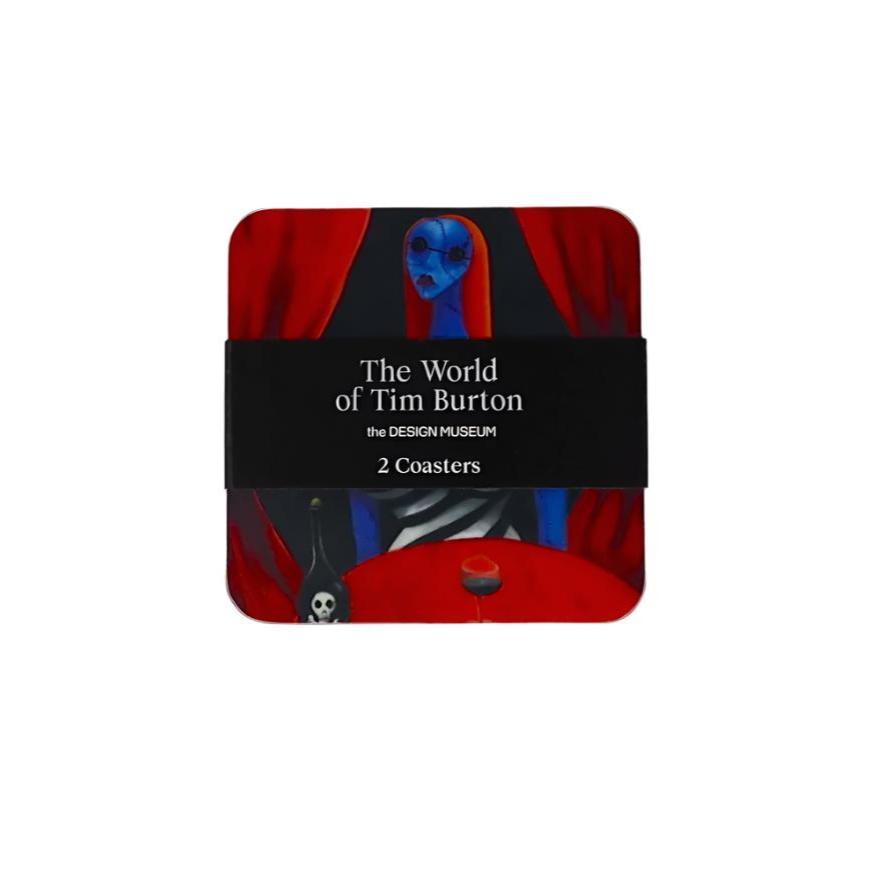 Tim Burton Blue Girl & Percepto Coaster Set