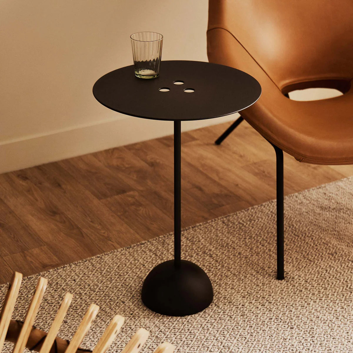 Ten-Pin Side Table - Black