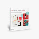 The Fashion Design Course book cover by Thames & Hudson on  a slightly sideway side on a white background