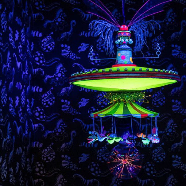 Tim Burton Carousel Silk Scarf