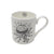 White fine bone china mug with a Tim Burton illustration