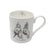 White fine bone china mug with a Tim Burton illustration