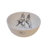 Tim Burton couple illustration bowl