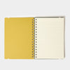 Two Toned Eucalyptus and Mustard A5 Leather Notebook