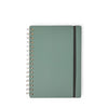 Two Toned Eucalyptus and Mustard A5 Leather Notebook
