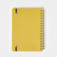 Two Toned Eucalyptus and Mustard A5 Leather Notebook