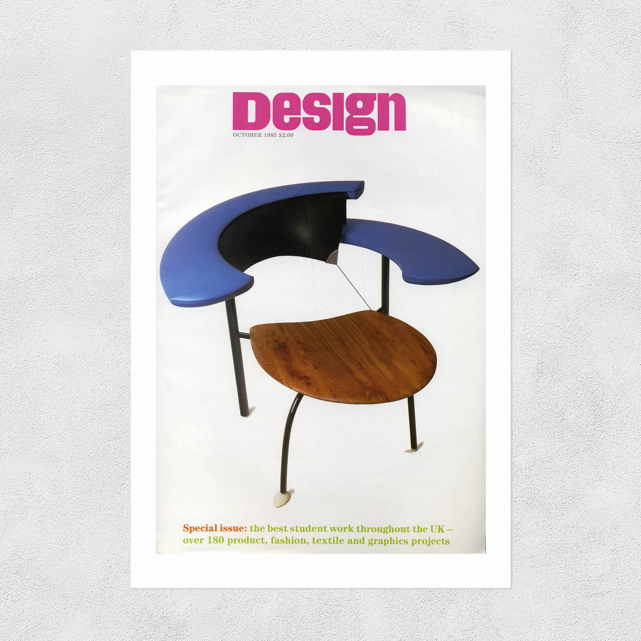 1985 RCA Design Magazine Chair Print A4