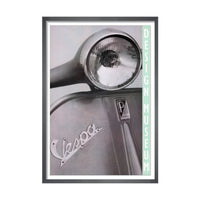 Vespa print in a frame