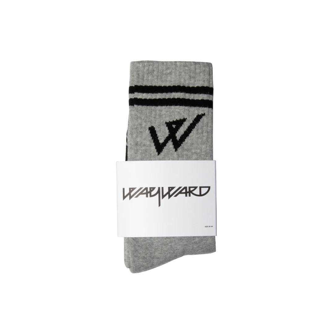 Wayward Lowgo Grey Marl Socks