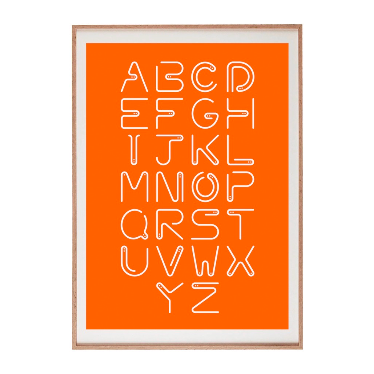 Worm Alphabet Poster - 42 x 60cm