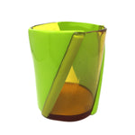 Enzo Mari Soft Resin Vase Medium - Yellow and Lime