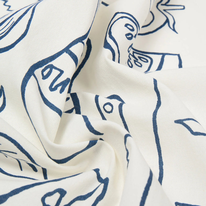 Bistro Ingredients Navy Tea Towel