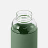 Glass Water Bottle Olive