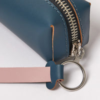 Cuero Pink and Petrol Tube Pencil Case