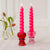 Twist Candles - Bright Pink