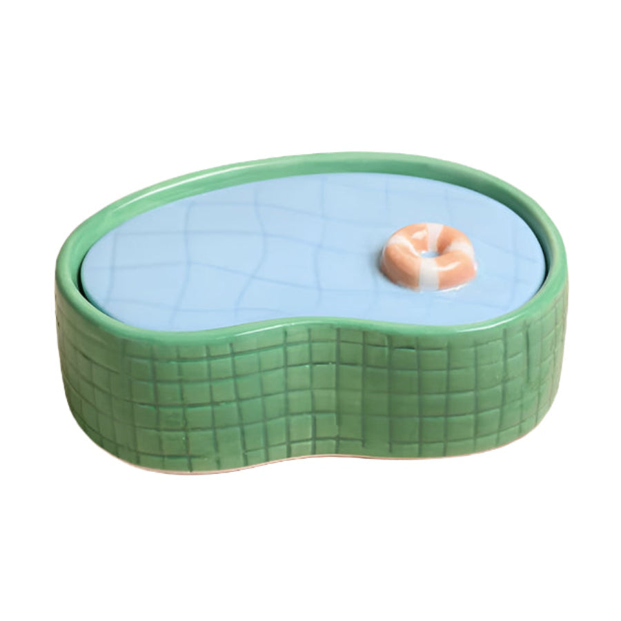 Ceramic Swimming Pool Jewellery Box
