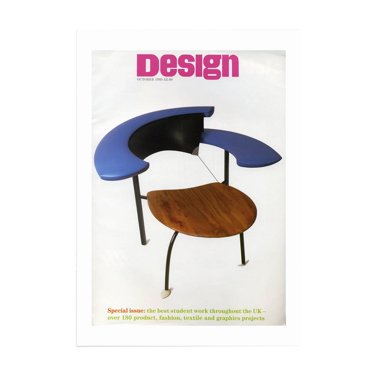 1985 RCA Design Magazine Chair Print - A4