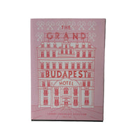 Chocolate box with 'The Grand Budapest Hotel' design on a white background