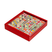 Geometric Wooden Dominoes Set
