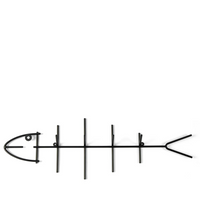 Black Fish Coat Hook