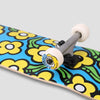 floral skateboard with white wheels