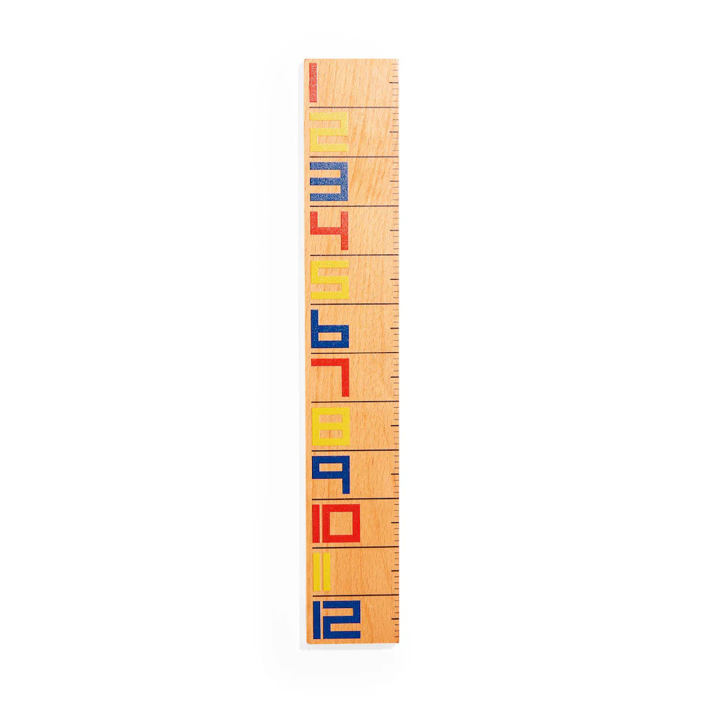 De Stijl 30 cm Wooden Ruler