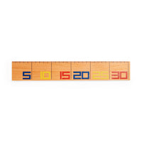 De Stijl 30 cm Wooden Ruler