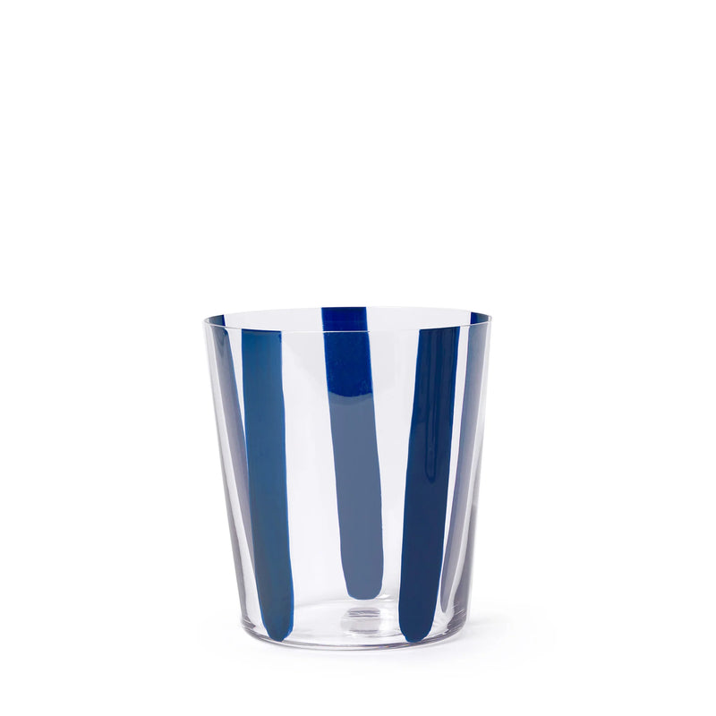 Nova Stripe Navy Tumbler 360ml Set of 4