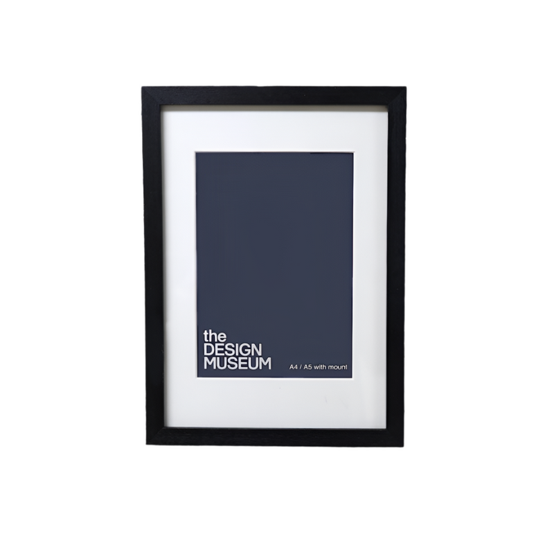 Black framed picture with 'the Design Museum' text on a white background