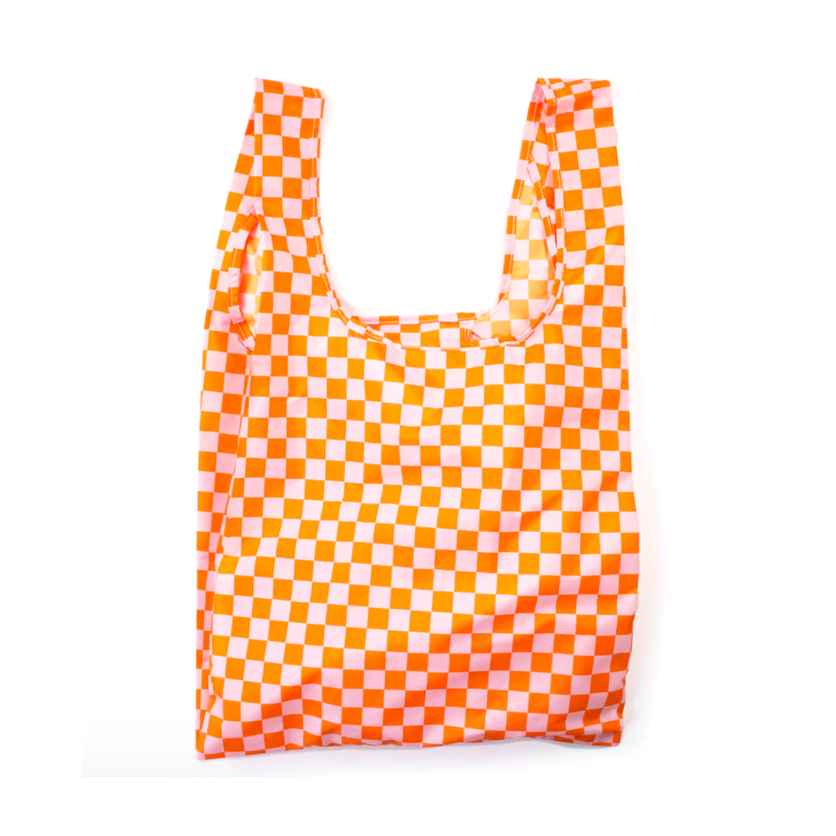 Kind Bag Checkerboard Tote Pink and Orange