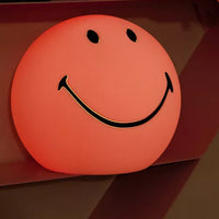 Pink Smiley Face Lamp