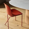 Cross Leg Lacquered Side Chair - Rosso